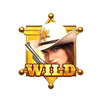 Wild Bounty Showdown bonus features screen showing western symbols, multipliers, and special mechanics